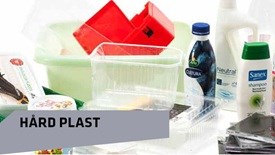 Fx RENE flasker, beholdere og dunke fra flydende rengørings- og vaskemidler, mælkekasser, tomme cd-hylstre, plastplader, madkasser, opvaskebaljer/-bakker og plastbeholdere til opbevaring af mad, legetøj eller lignende.